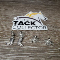 2 Prs Earrings: Western Boots & Horses
