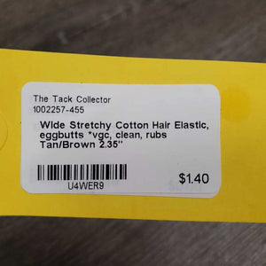 Wide Stretchy Cotton Hair Elastic, eggbutts *vgc, clean, rubs