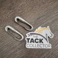 2 Aluminum Spring Snaps *gc, residue, v.tight/stiff, scratches

