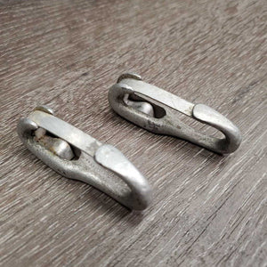 2 Aluminum Spring Snaps *gc, residue, v.tight/stiff, scratches