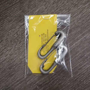 2 Aluminum Spring Snaps *gc, residue, v.tight/stiff, scratches