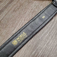 Padded Leather Belt, Eggbutt Bits, Buckle *xc/vgc, mnr scrapes & edge rubs
