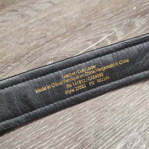 Padded Leather Belt, Eggbutt Bits, Buckle *xc/vgc, mnr scrapes & edge rubs