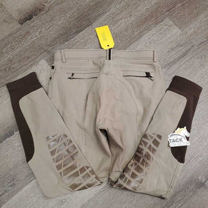 Euroseat Breeches *vgc, mnr pilly lining, fading & undone stitching, discolored seat & legs, seam puckers