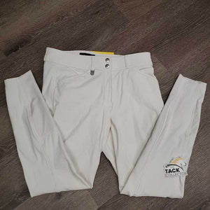 Hvy Euroseat Breeches *gc, seam puckers, dingy, seam rubs & pills, curled lining