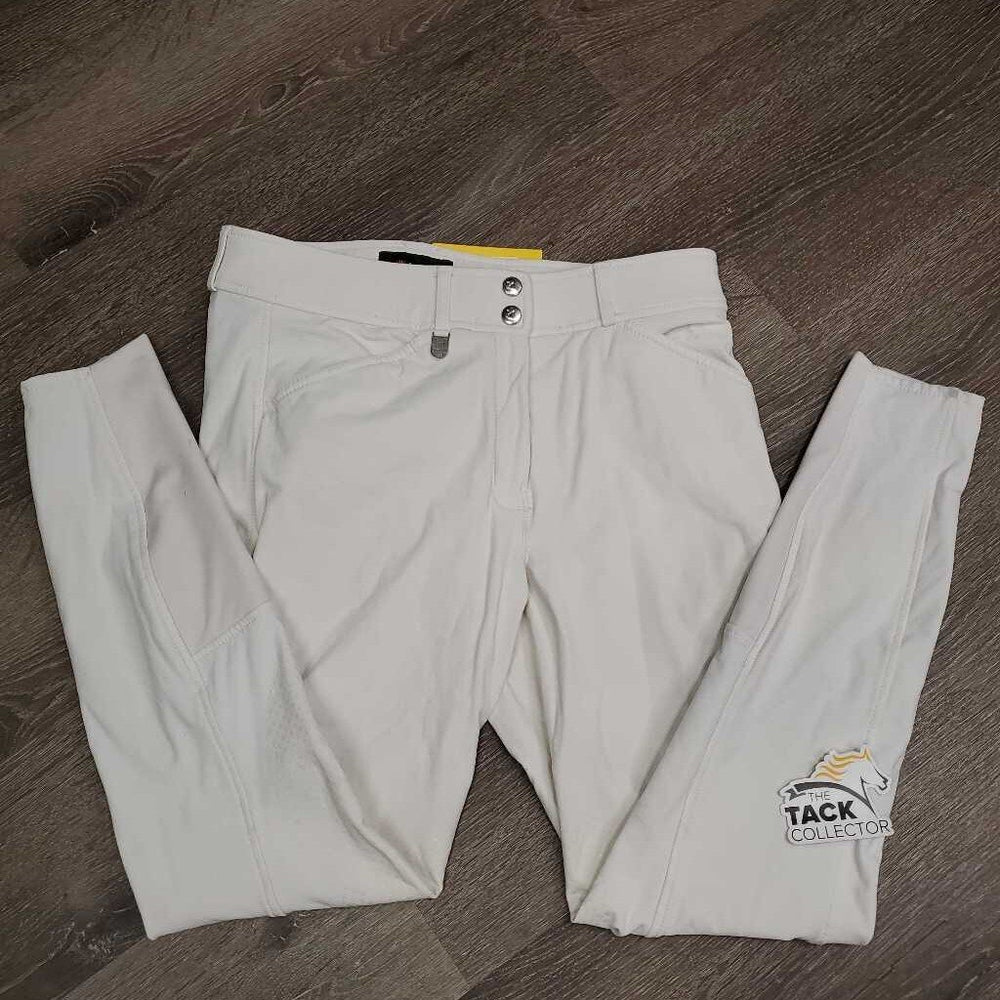 Hvy Euroseat Breeches *gc, seam puckers, dingy, seam rubs & pills, curled lining