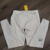 Hvy Euroseat Breeches *gc, seam puckers, dingy, seam rubs & pills, curled lining