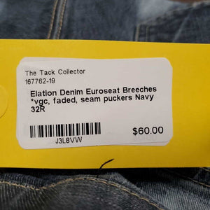 Euroseat Breeches *vgc, faded, seam puckers