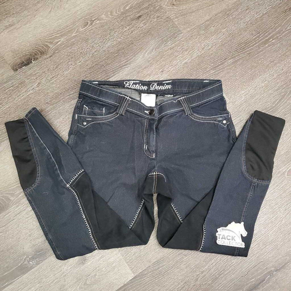 Denim Full Seat Breeches *vgc, older, seam puckers, curled lining , puckers