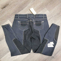 Denim Full Seat Breeches *vgc, older, seam puckers, curled lining , puckers
