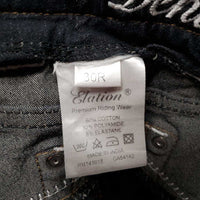 Denim Full Seat Breeches *vgc, older, seam puckers, curled lining , puckers
