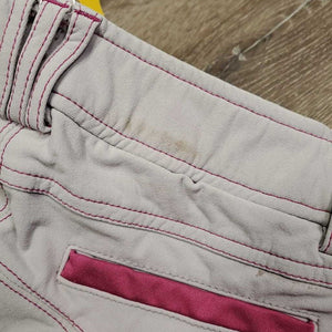 Euroseat Breeches *gc, seam puckers & rubs, puckers, dingy, discolored seat & legs, older