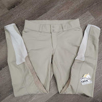 Euroseat Breeches *gc, patches: stiff, discolored, peeling & dry, seam rubs, older?
