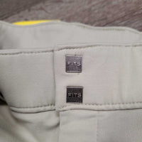 Euroseat Breeches *gc, patches: stiff, discolored, peeling & dry, seam rubs, older?