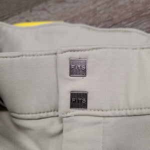 Euroseat Breeches *gc, patches: stiff, discolored, peeling & dry, seam rubs, older?