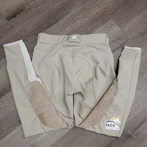 Euroseat Breeches *gc, patches: stiff, discolored, peeling & dry, seam rubs, older?