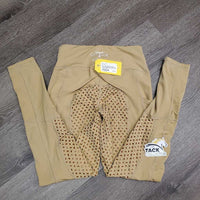 LinedSticky Full Seat Riding Tight Breeches, Pull On *vgc, mnr discolored/stained seat & legs