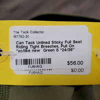 Unlined Sticky Full Seat Riding Tight Breeches, Pull On *xc/like new
