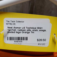 LS Technical Shirt *gc/fair, rubbed, pills, stain, snags, peeled logo
