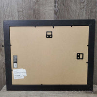 Horse & Rider Pencil Drawing Print by Lesley Bruce "Now Relax", Double Matted, Frame
