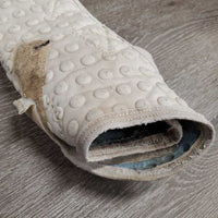 Pr Closed Boots, velcro *gc/fair, v.dingy, stained, hairy velcro, v.hairy, edges: holes, v.rubbed & frayed
