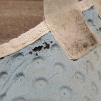 Pr Closed Boots, velcro *gc/fair, v.dingy, stained, hairy velcro, v.hairy, edges: holes, v.rubbed & frayed
