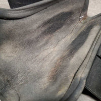 Open Front Boots *gc/fair, 1 squished, v.dirty, scratches, hairy
