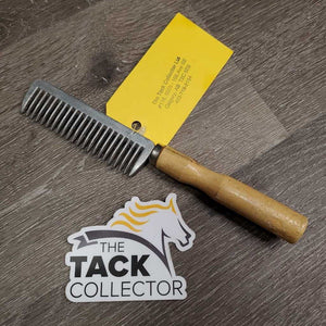 Metal Mane Comb, Wood Handle *vgc, mnr dirt, rubs, dings