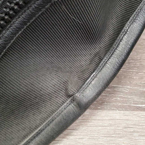 Leather Half Chaps, bag *gc/vgc, dirt, stains, thin spots, elastic: mnr stretched, snags & puckers *bag, torn seams`