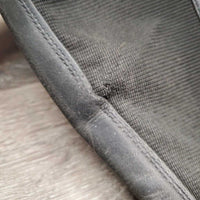 Leather Half Chaps, bag *gc/vgc, dirt, stains, thin spots, elastic: mnr stretched, snags & puckers *bag, torn seams`