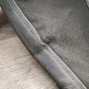 Leather Half Chaps, bag *gc/vgc, dirt, stains, thin spots, elastic: mnr stretched, snags & puckers *bag, torn seams`