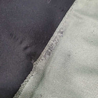 Leather Half Chaps, bag *gc/vgc, dirt, stains, thin spots, elastic: mnr stretched, snags & puckers *bag, torn seams`