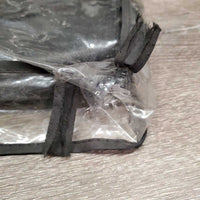 Leather Half Chaps, bag *gc/vgc, dirt, stains, thin spots, elastic: mnr stretched, snags & puckers *bag, torn seams`
