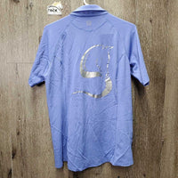 SS Polo Shirt, 1/4 Button Up *vgc, mnr seam rubs
