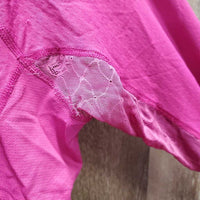 LS Sun Shirt, 1/4 Zip Up, Lace - Mesh Sleeves *gc, frayed pit elatics
