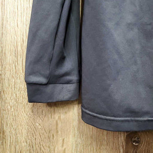 LS Sun Shirt, 1/2 Zip Up, mesh sleeves *gc, v.pulled elastics, pit stains
