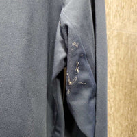 LS Sun Shirt, 1/2 Zip Up, mesh sleeves *gc, v.pulled elastics, pit stains
