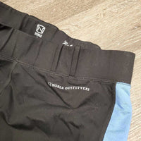 Light Riding Tight Breeches, Pull On, 1 Thigh Pocket *gc/fair, v.rubbed/pilly seat, hairy, faded, undone stitching, dry stickies