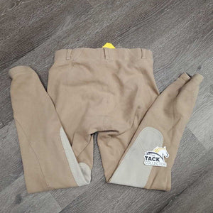 JUNIORS Hvy Cotton Breeches, Pull On *fair, many seam holes, seat: v.rubbed & pilly, dingy, rubs