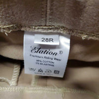 JUNIORS Hvy Cotton Breeches, Pull On *fair, many seam holes, seat: v.rubbed & pilly, dingy, rubs
