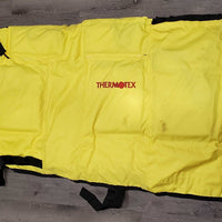Thermotex Therapy Blanket & Neck, complete pads, cable, power source *gc, dirty, missing 1 buckle, smells, WORKS