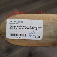 Water Brush *fair, stiff, clean, bent bristles, hair, rubs
