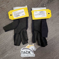 Light Lycra Riding Gloves, Open Fingers *vgc, clean, mnr dusty & rough ends
