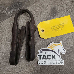 1 ONLY Soft Narrow Rolled Leather Bit Converter *gc, dirt, scrapes, faded, loose hook