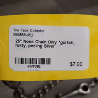 25" Nose Chain Only *gc/fair, rusty, peeling