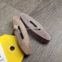 2 Rubber Rein Stoppers *vgc, v.faded & discolored
