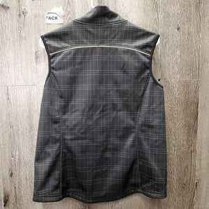 Fleece Lined Vest, zippers *vgc, stiff pocket zip, hairy fleece, mnr undone seam