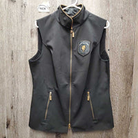 Fleece Lined Vest, Zipper *xc/vgc, hairy lining, pitt edge rubs/fading, mnr dirt?stains