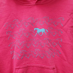 JUNIORS Hvy Sweatshirt Hoodie *vgc, mnr pills, rubs, loose threads