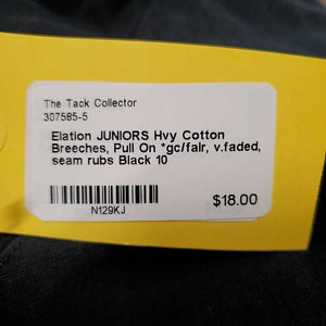 JUNIORS Hvy Cotton Breeches, Pull On *gc/fair, v.faded, seam rubs